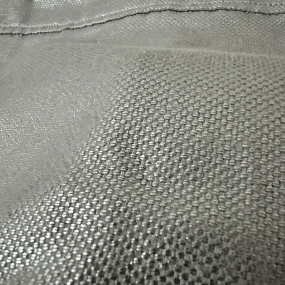 Lauren Ralph Lauren Women's Foiled Linen-Cotton Blazer Silver Foil Light Gray 6 - Picture 12 of 13